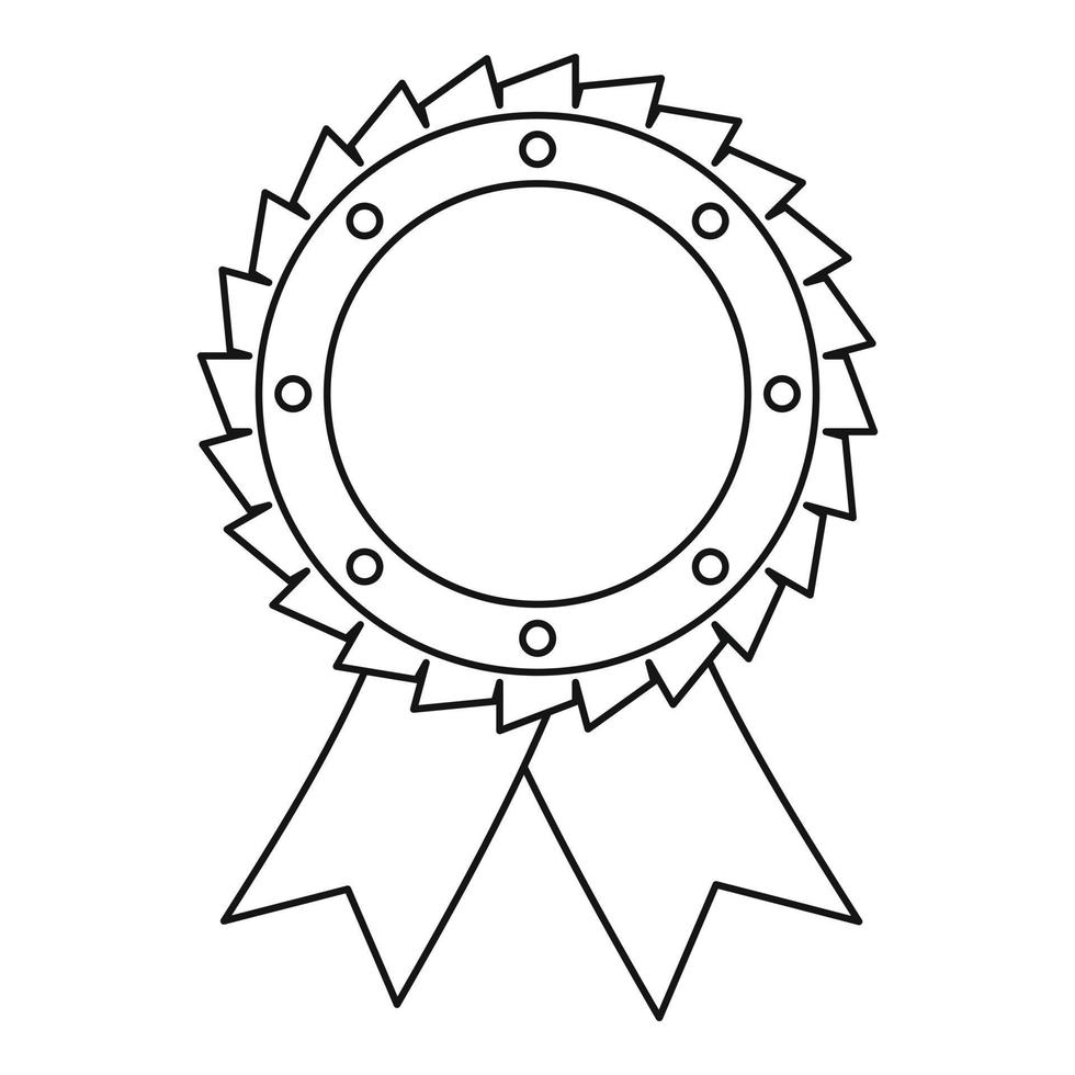récompense icône vecteur ligne mince