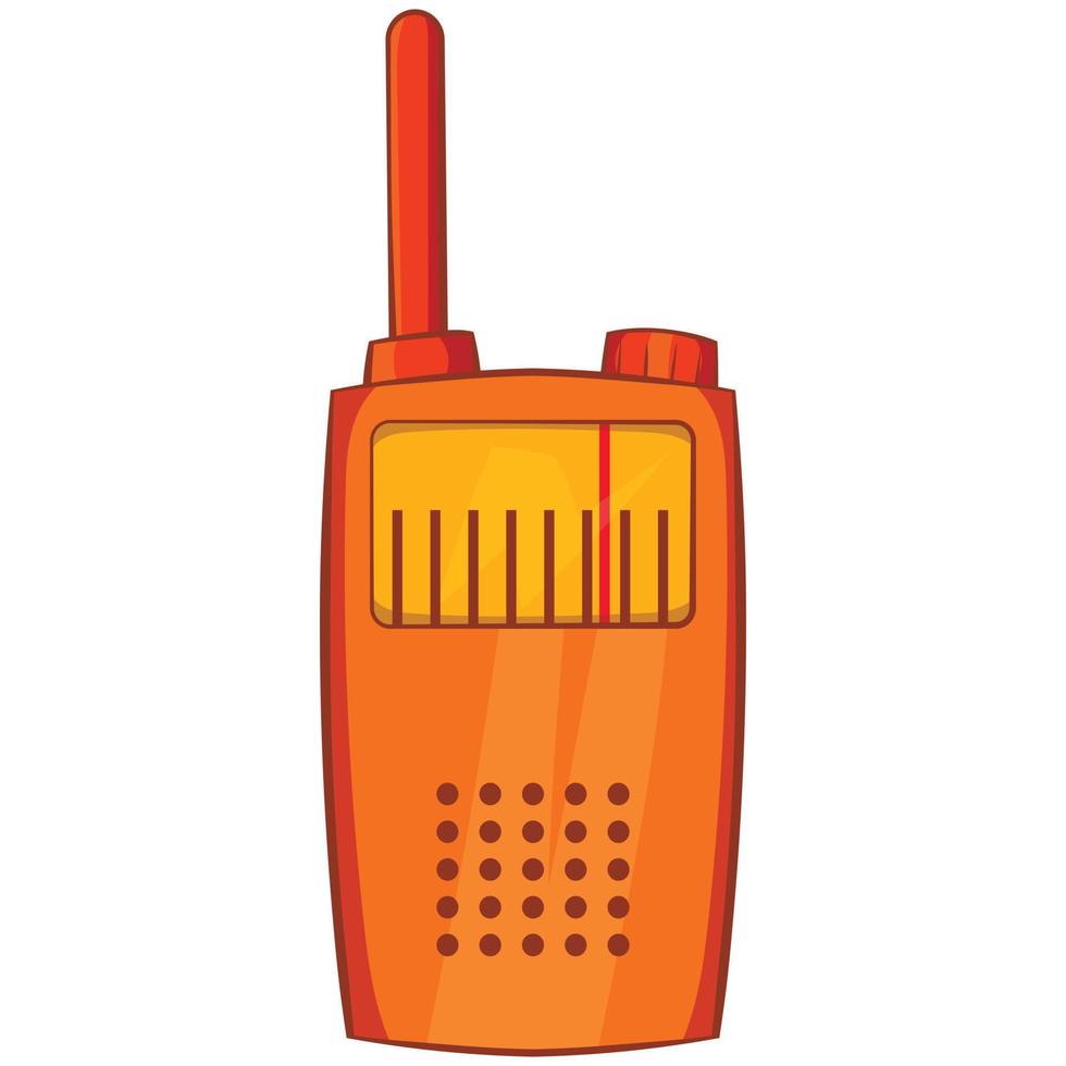 icône de radio portable orange vecteur