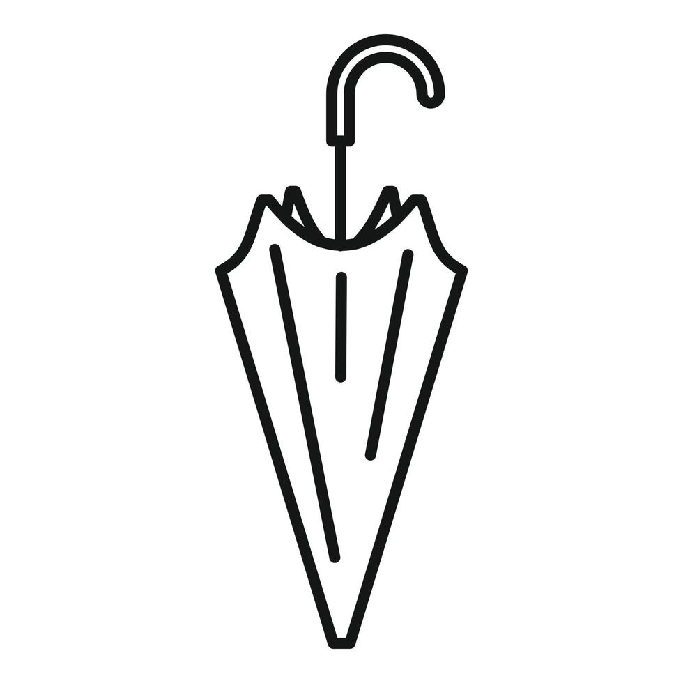 icône de parapluie classique, style de contour vecteur