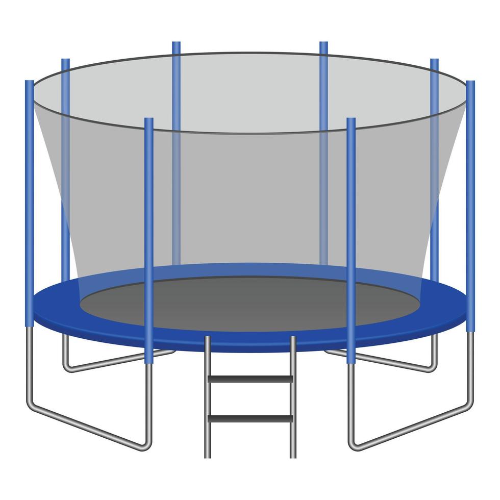 icône de trampoline, style réaliste vecteur