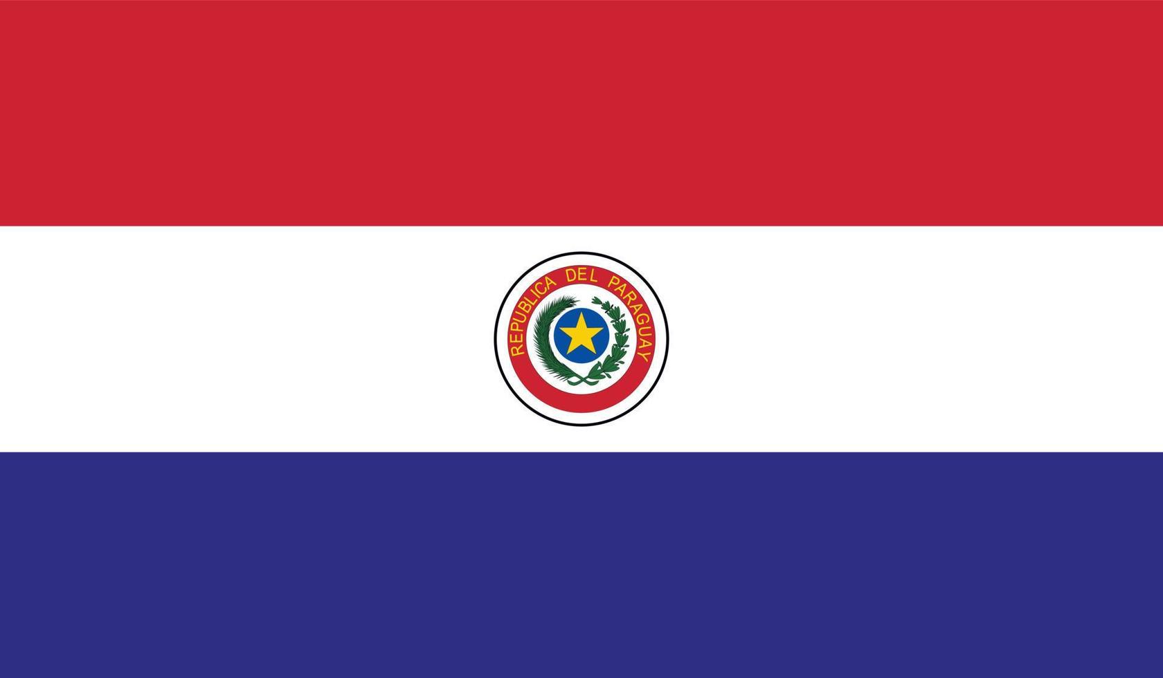 image du drapeau du paraguay vecteur