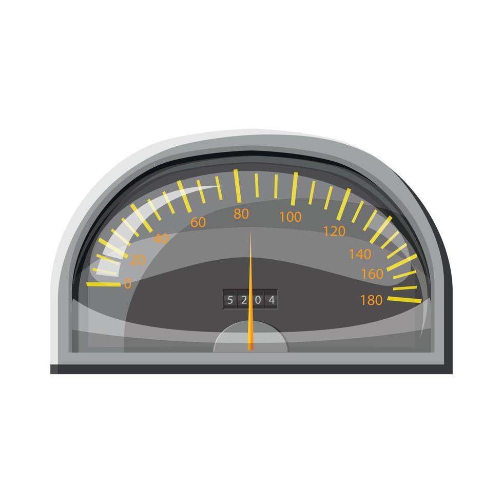 indicateur de vitesse pour l'icône de voitures, style cartoon vecteur