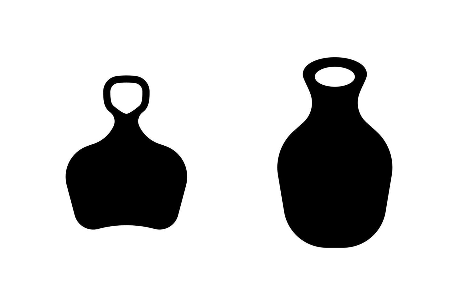 silhouette noire de traîneaux pour enfants. illustration vectorielle vecteur