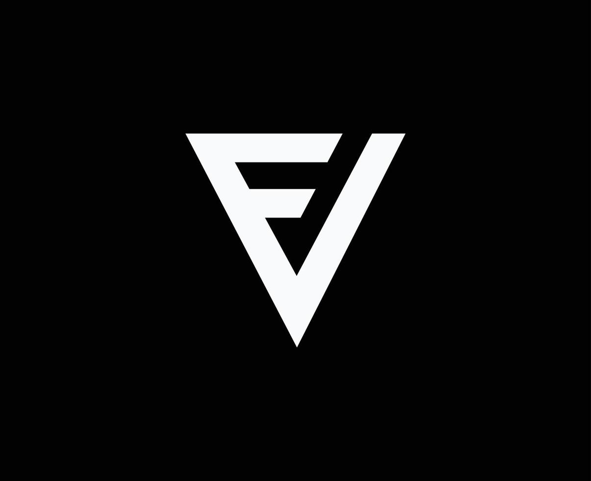 création de logo de lettre vf vecteur