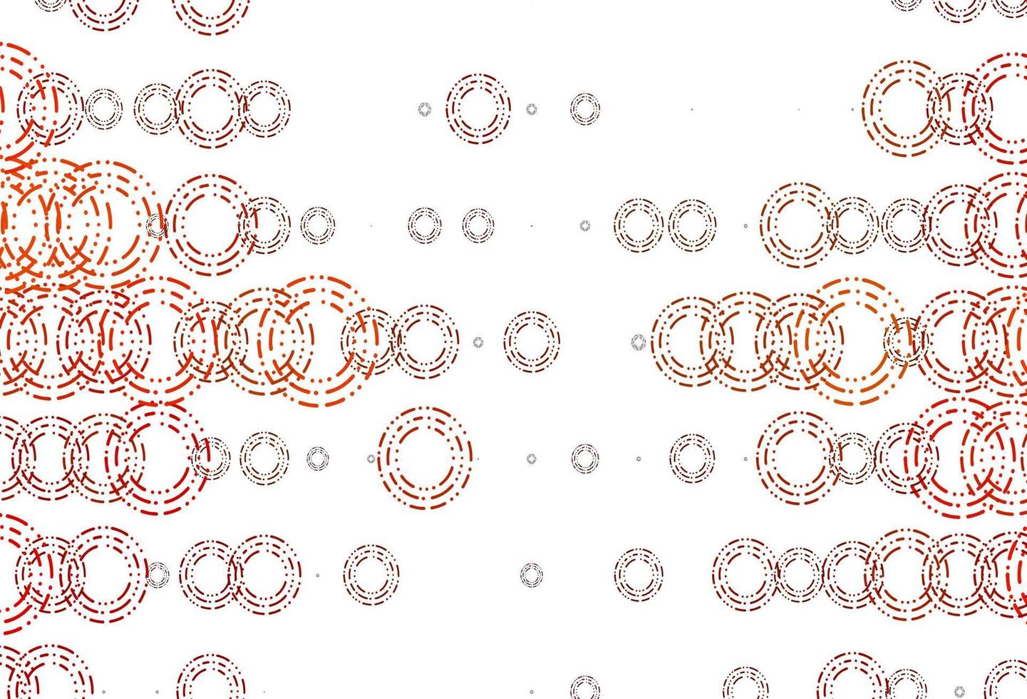 disposition de vecteur orange clair avec des formes de cercle.