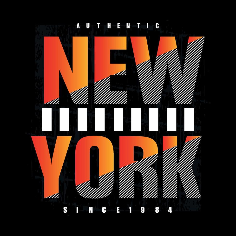 new york typographie conception t-shirt impression illustration vectorielle vecteur