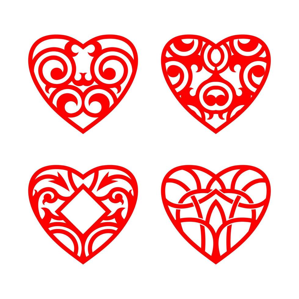 conception de modèle de jeu de vecteur icône simbol rouge amour