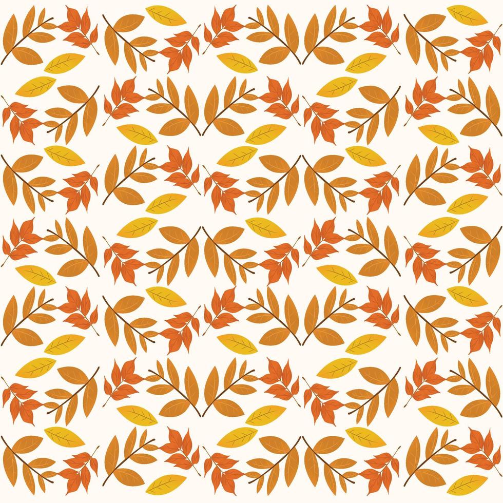 motif de feuilles d'automne vecteur