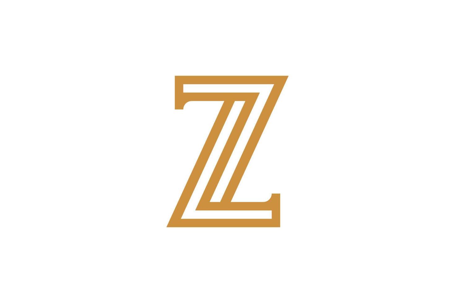 logo monogramme z initial créatif vecteur