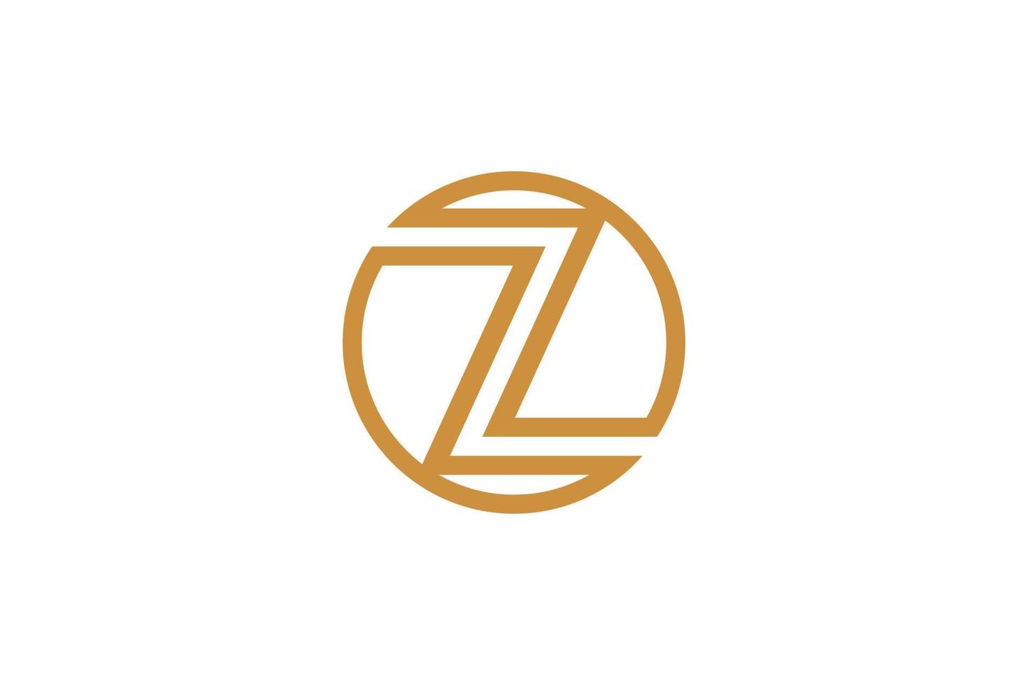 logo monogramme z initial créatif vecteur