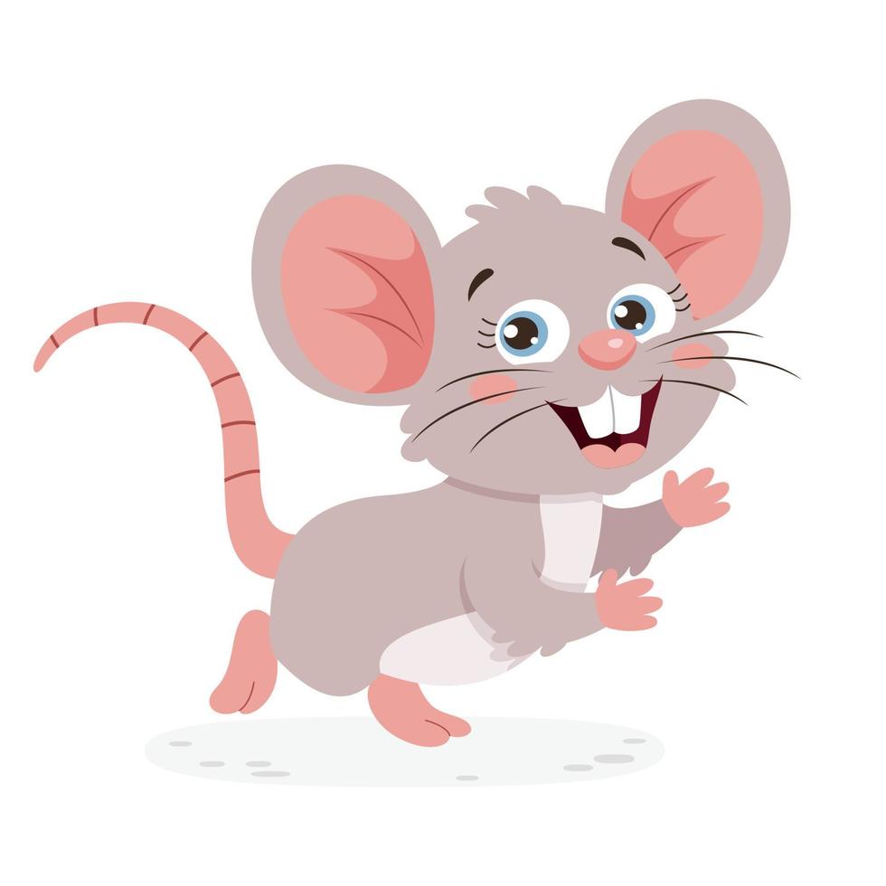 illustration de dessin animé d'une souris vecteur