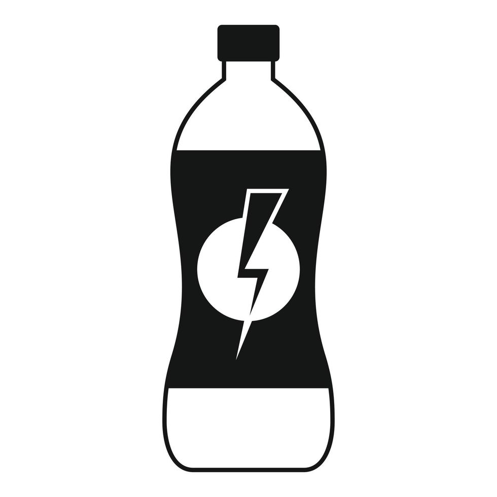 icône de boisson énergisante soda, style simple vecteur
