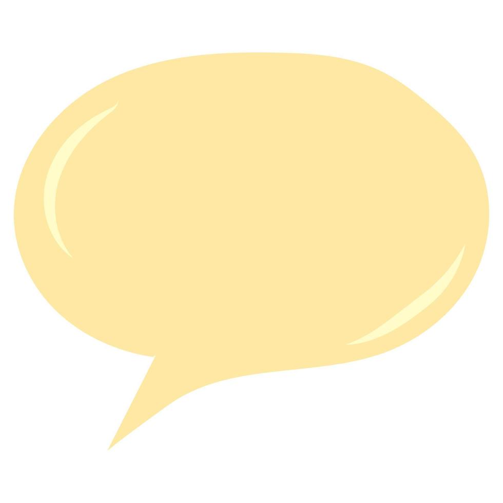 bulle de dialogue comique chat boîte de texte parler icône vecteur