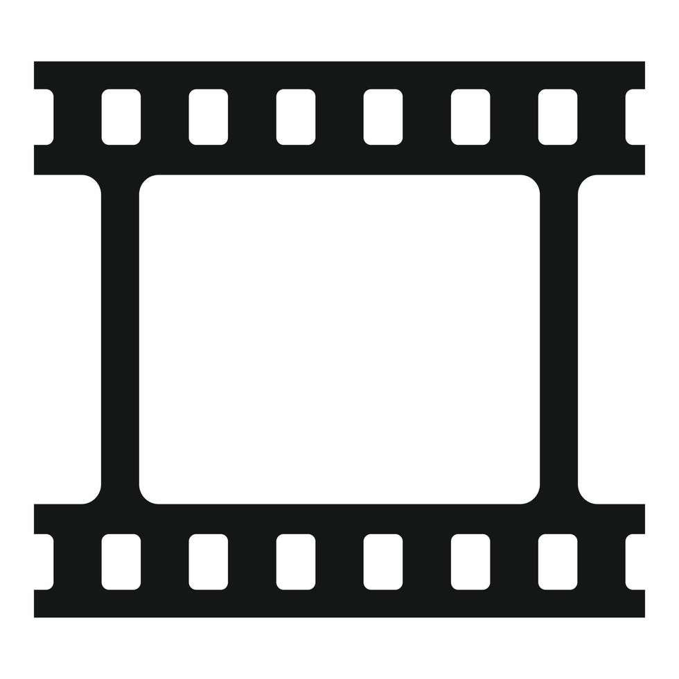 icône d'image de film, style simple vecteur