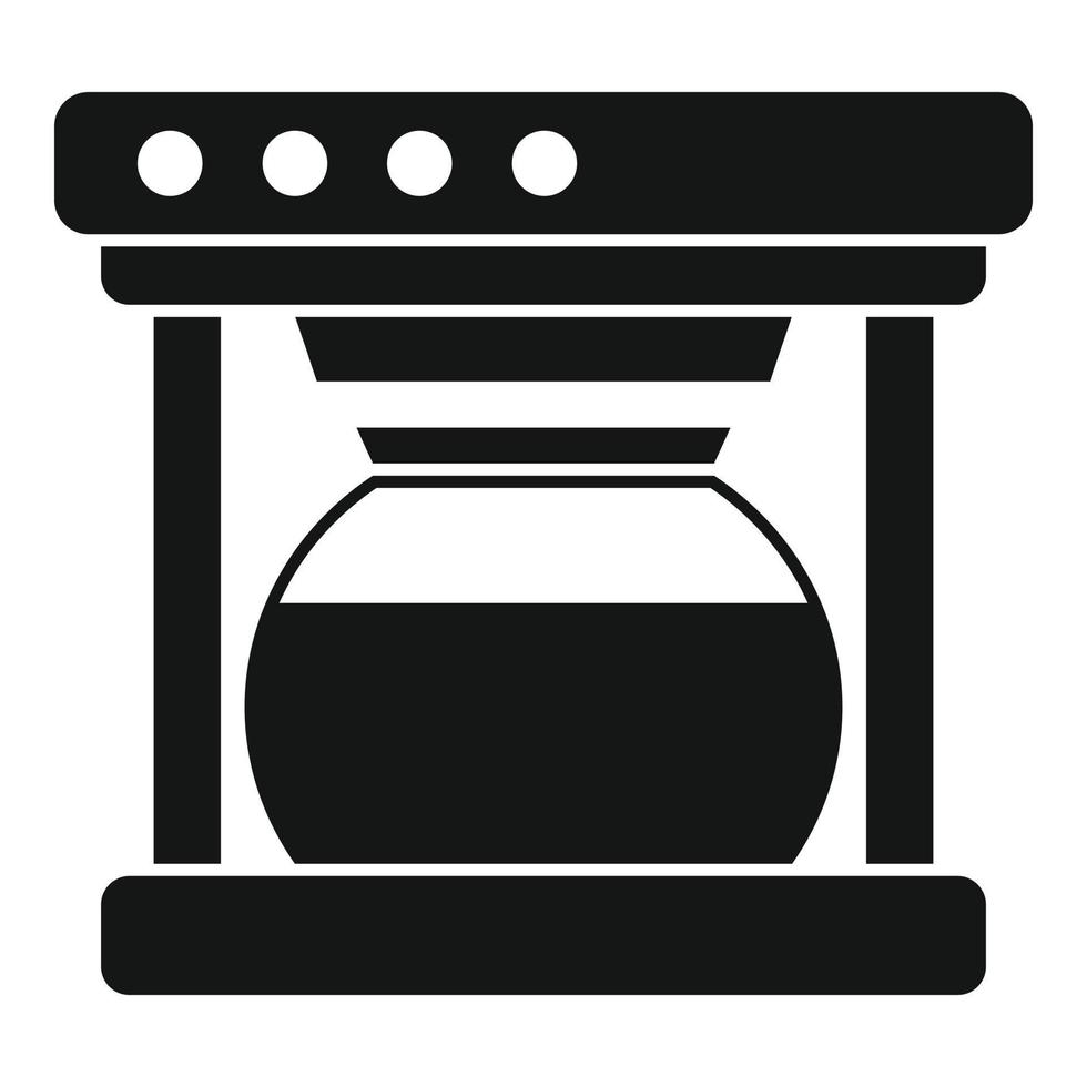 icône de machine à café automatique, style simple vecteur