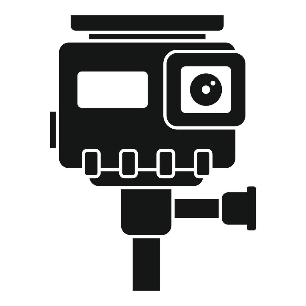 icône de caméra d'action hd, style simple vecteur