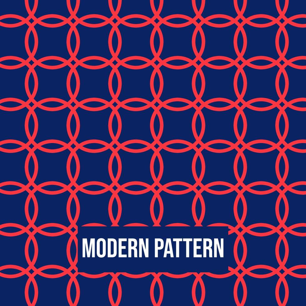 motif géométrique abstrait avec des lignes cercle motif fond vectorielle continue. la texture bleu marine et rouge peut être utilisée dans la conception de couverture, la conception de livre, l'affiche, la couverture de cd, le dépliant, les arrière-plans de sites Web ou les publicités vecteur