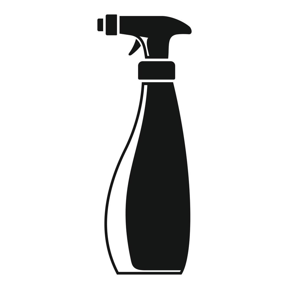 icône de pulvérisation de nettoyant, style simple vecteur