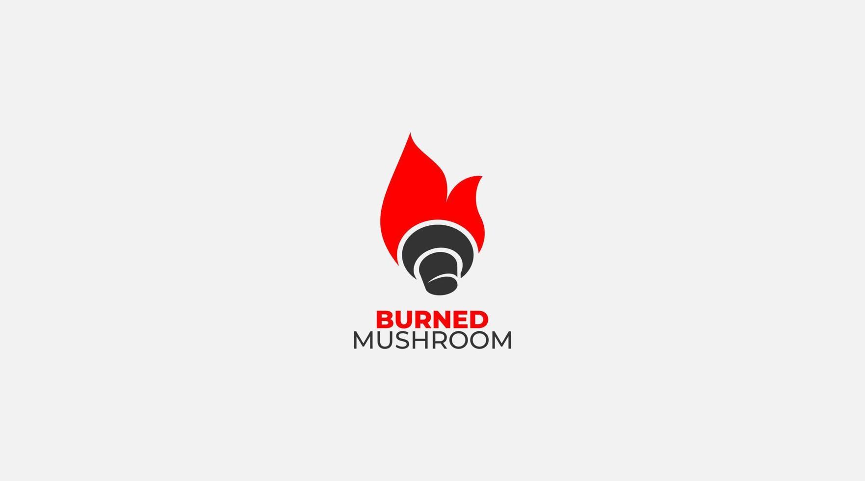 icône de dessins de logo de champignon de feu vecteur