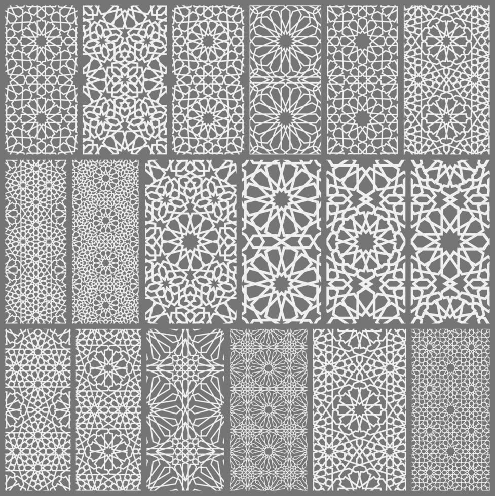 vecteur d'ornement islamique, motif persan. Éléments de motif rond islamique ramadan 3d. Circulaire géométrique ornement arabe symbole vecteur eps 10