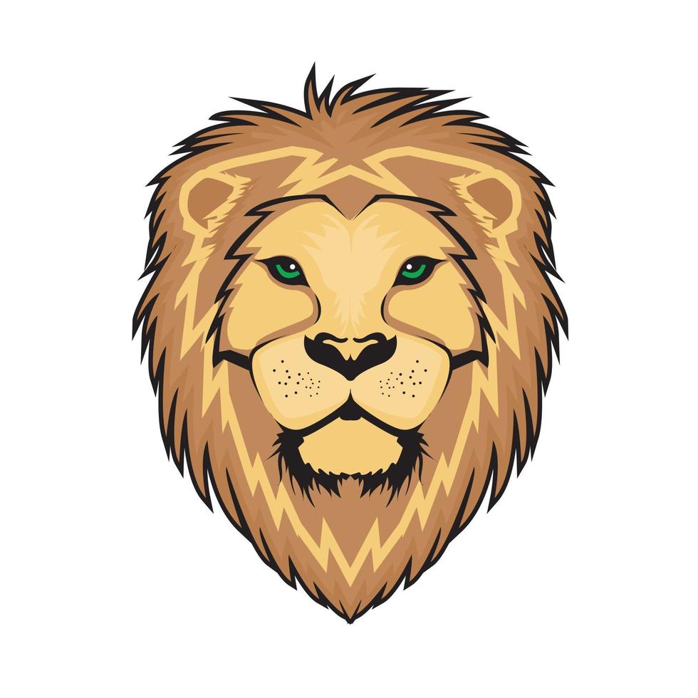 illustration vectorielle de visage de lion vecteur