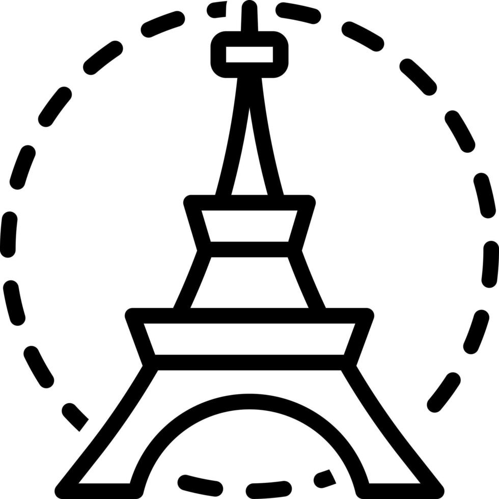 icône de ligne pour le français vecteur