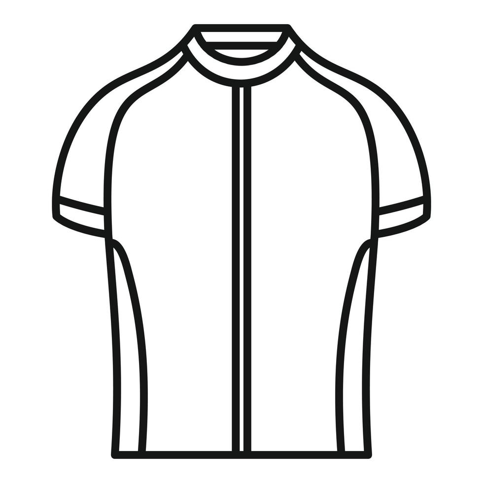 icône de chemise de vélo, style de contour vecteur