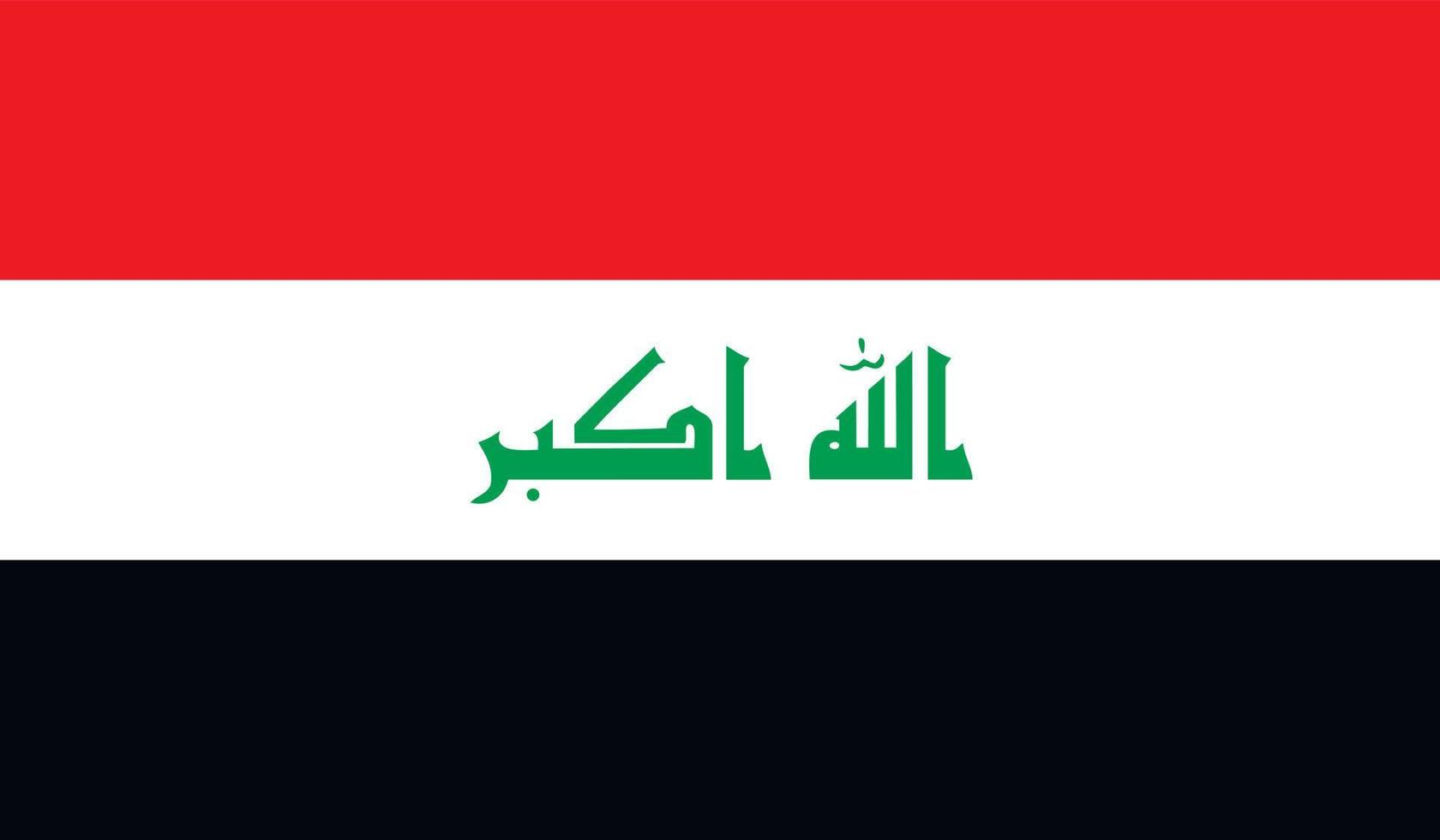 Image du drapeau de l'Irak vecteur