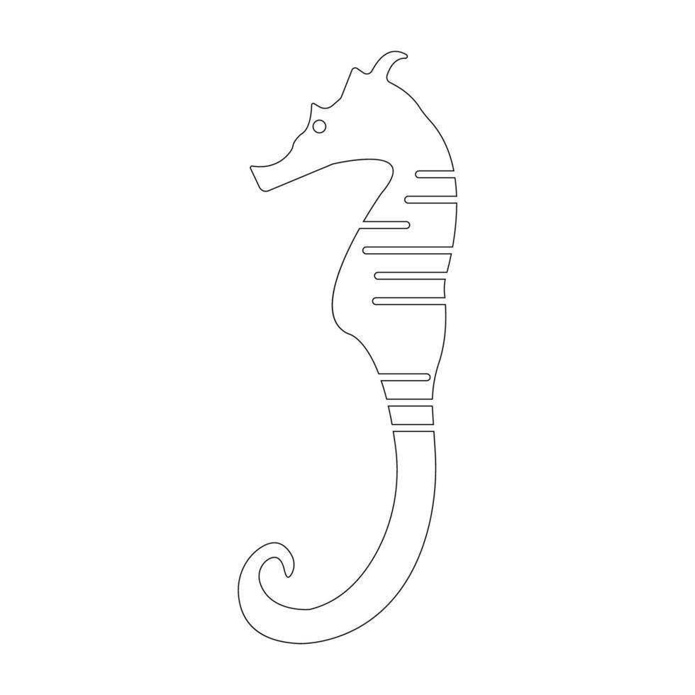 hippocampes icône illustration vecteur