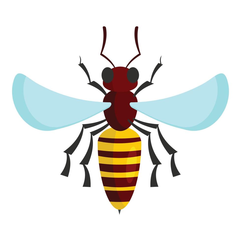 icône d'abeille, style dessin animé vecteur