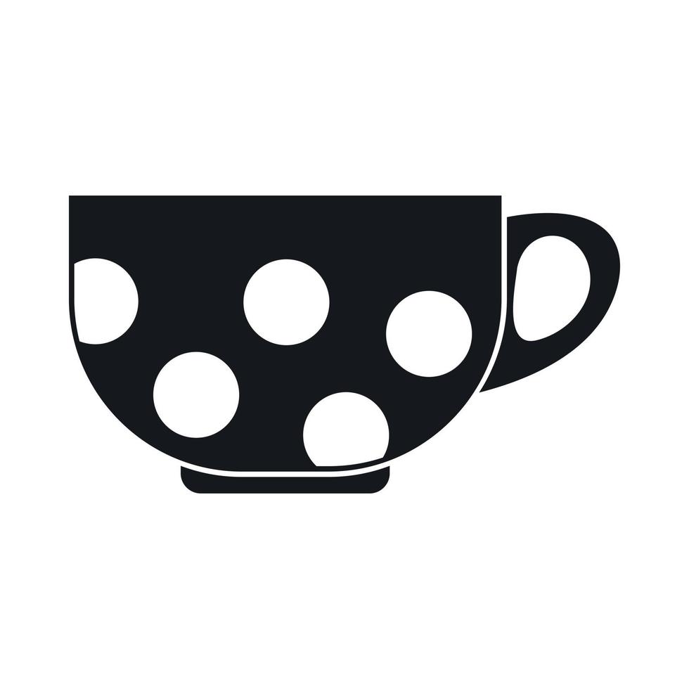 icône de tasse, style simple vecteur