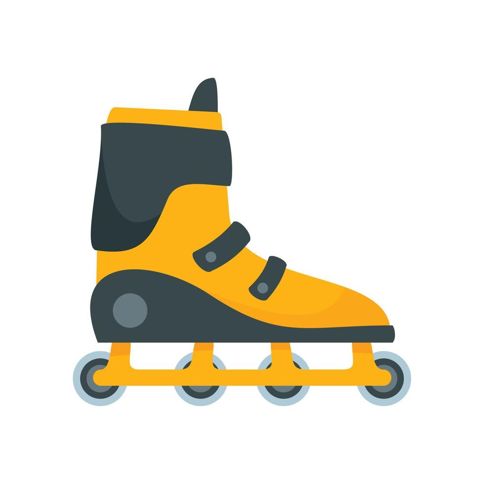 icône de patins à roues alignées extrêmes, style plat vecteur