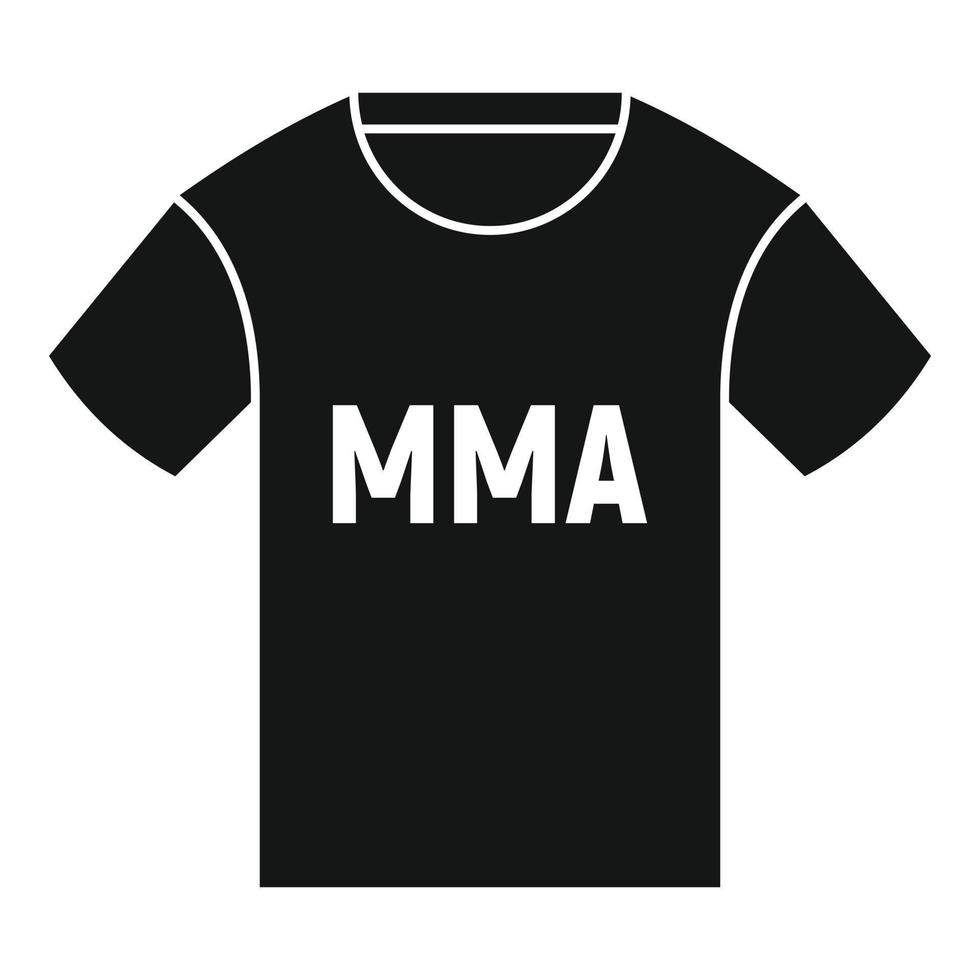 icône de tshirt mma, style simple vecteur