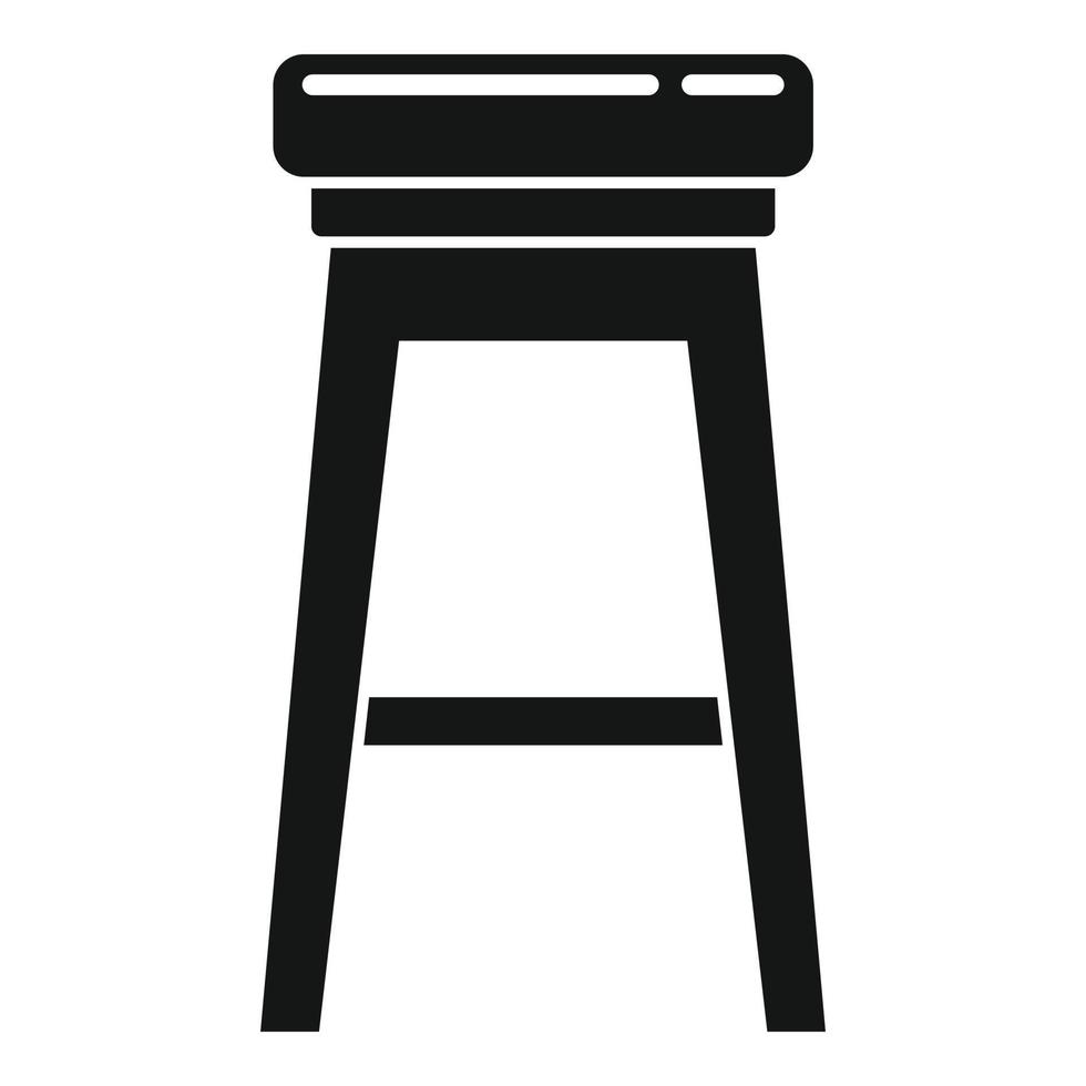 icône de chaise café café, style simple vecteur