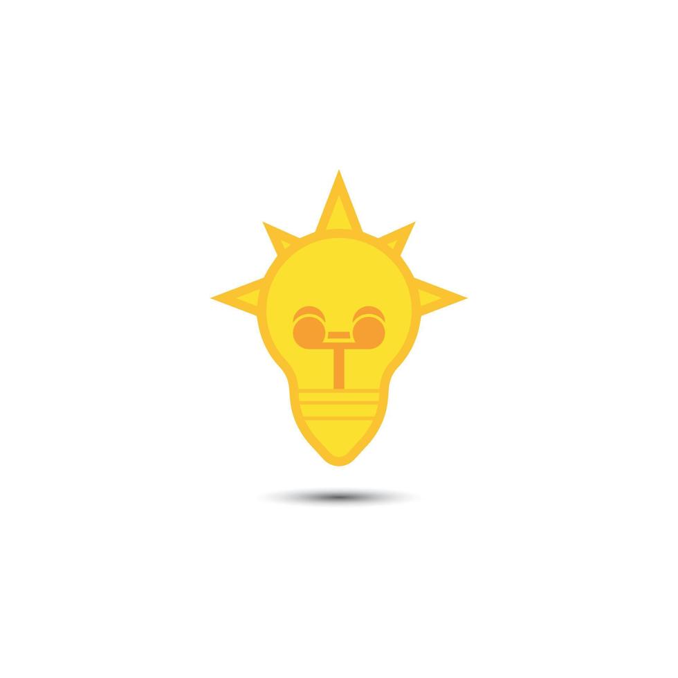illustration de l'icône du symbole de l'ampoule vecteur