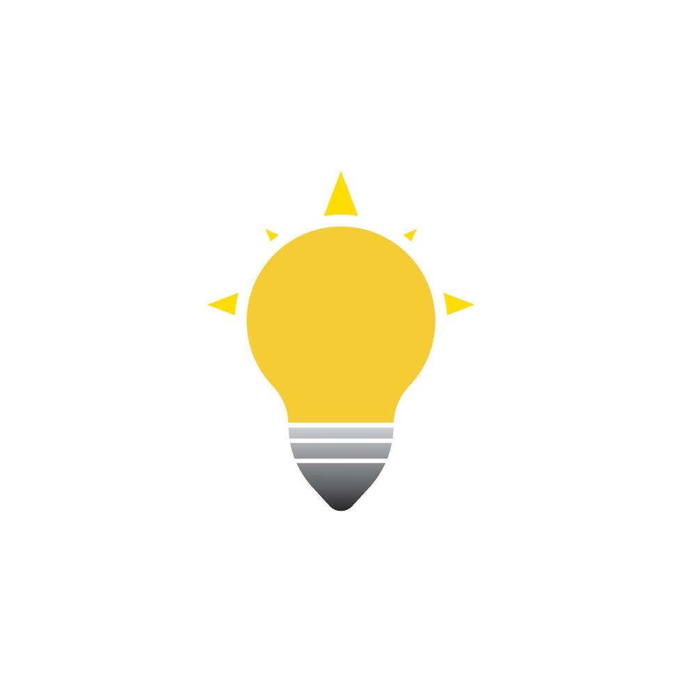 illustration de l'icône du symbole de l'ampoule vecteur