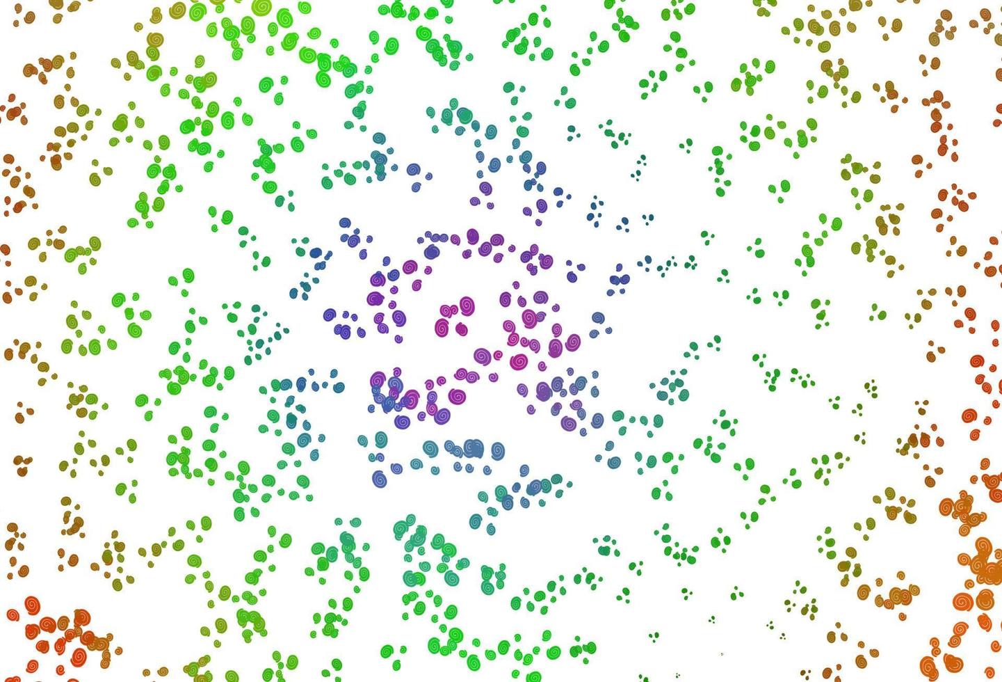 multicolore clair, motif vectoriel arc-en-ciel avec des formes de bulles.