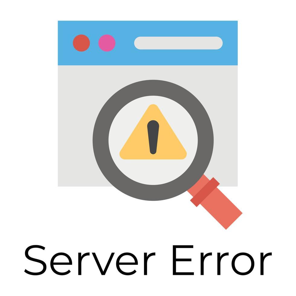 erreur de serveur à la mode vecteur