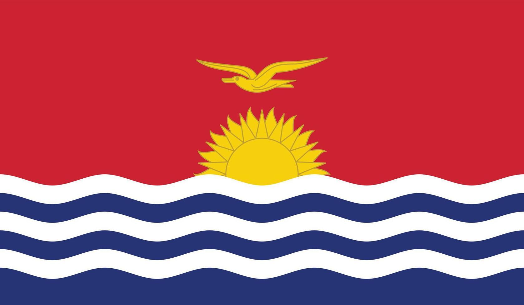 image du drapeau des kiribati vecteur