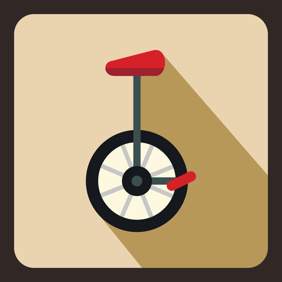 icône de monocycle dans un style plat vecteur