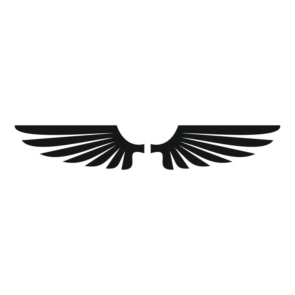 icône animal ailes, style simple vecteur