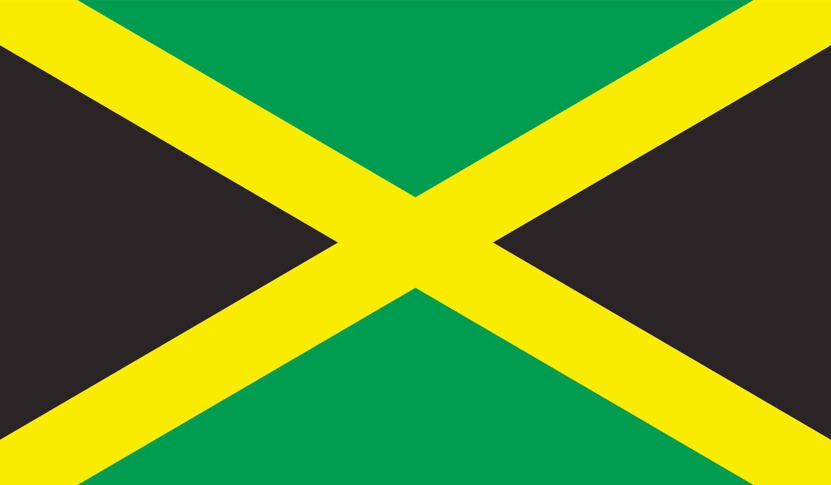 Image du drapeau de la Jamaïque vecteur