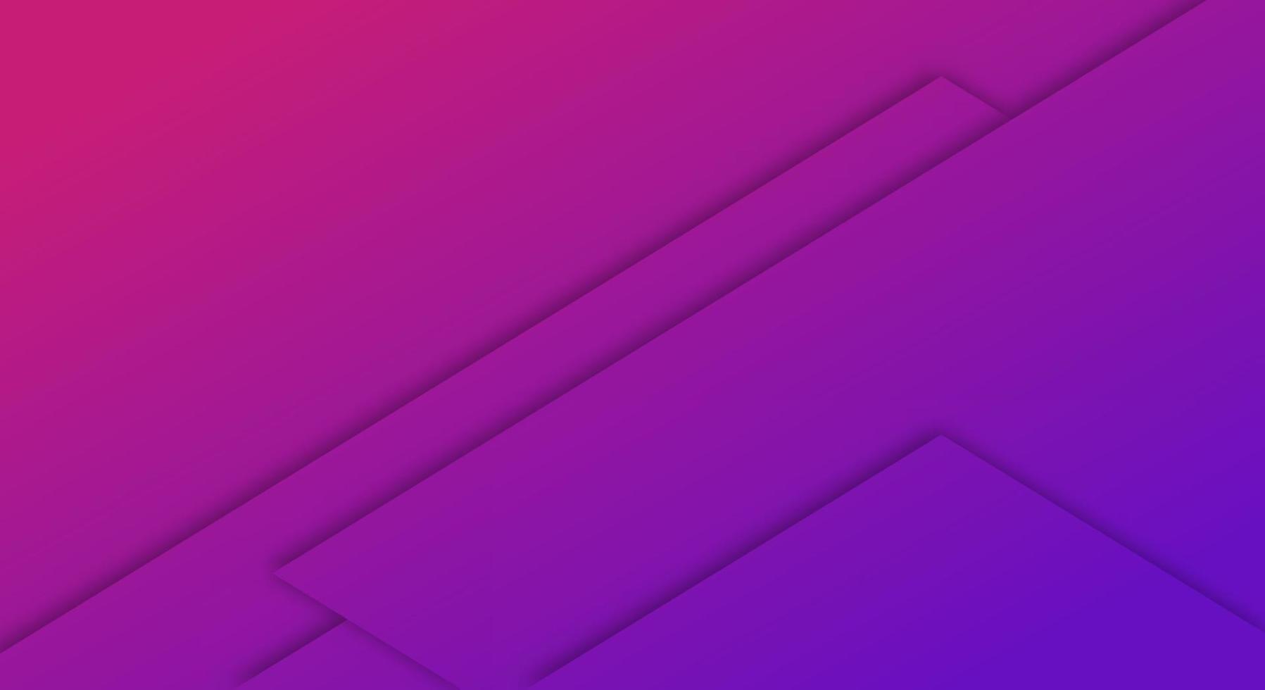 style de coupe de papier géométrique abstrait dégradé violet et rose pour les brochures ou le modèle de pages de destination vecteur