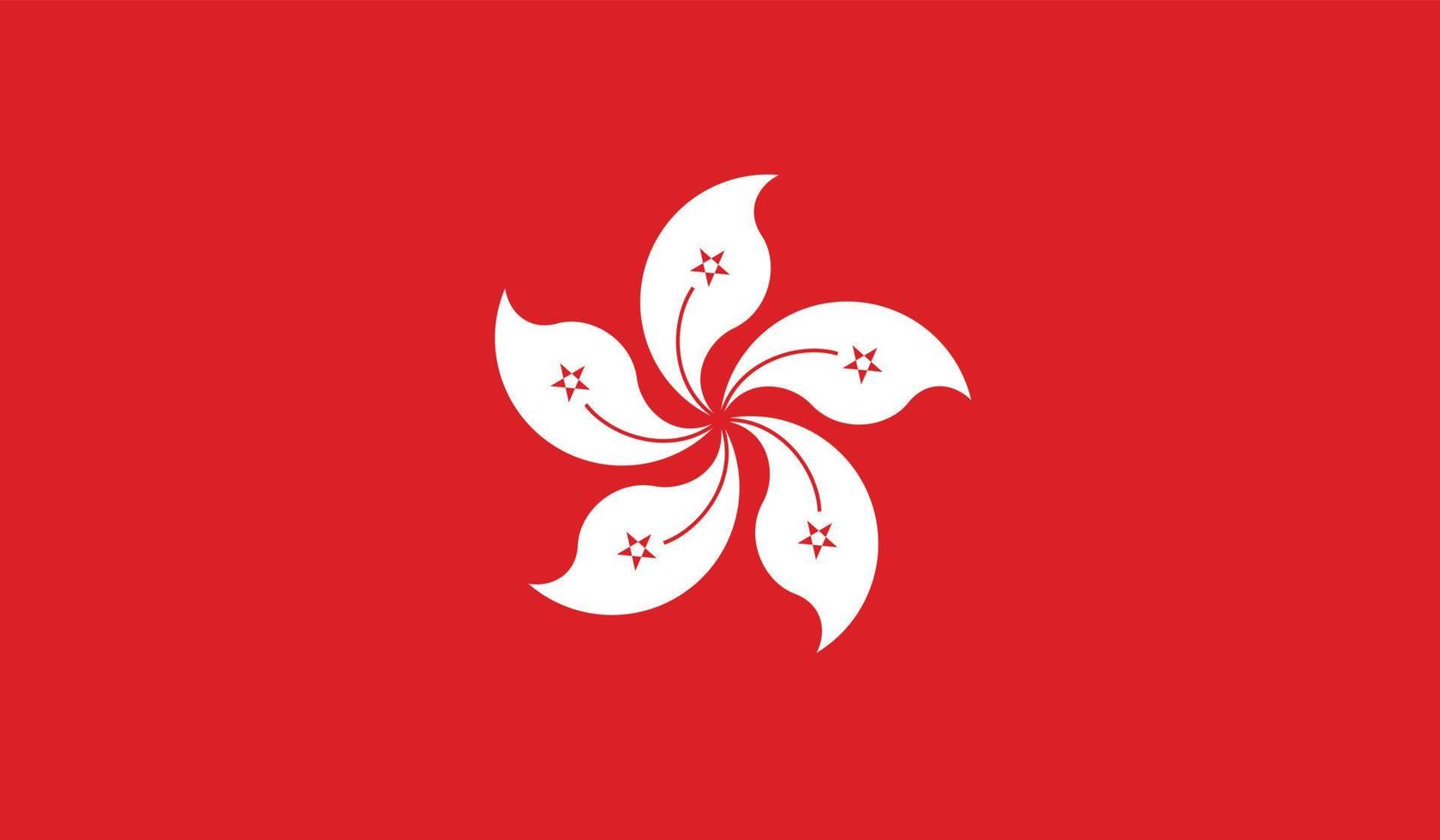 image du drapeau de hong kong vecteur