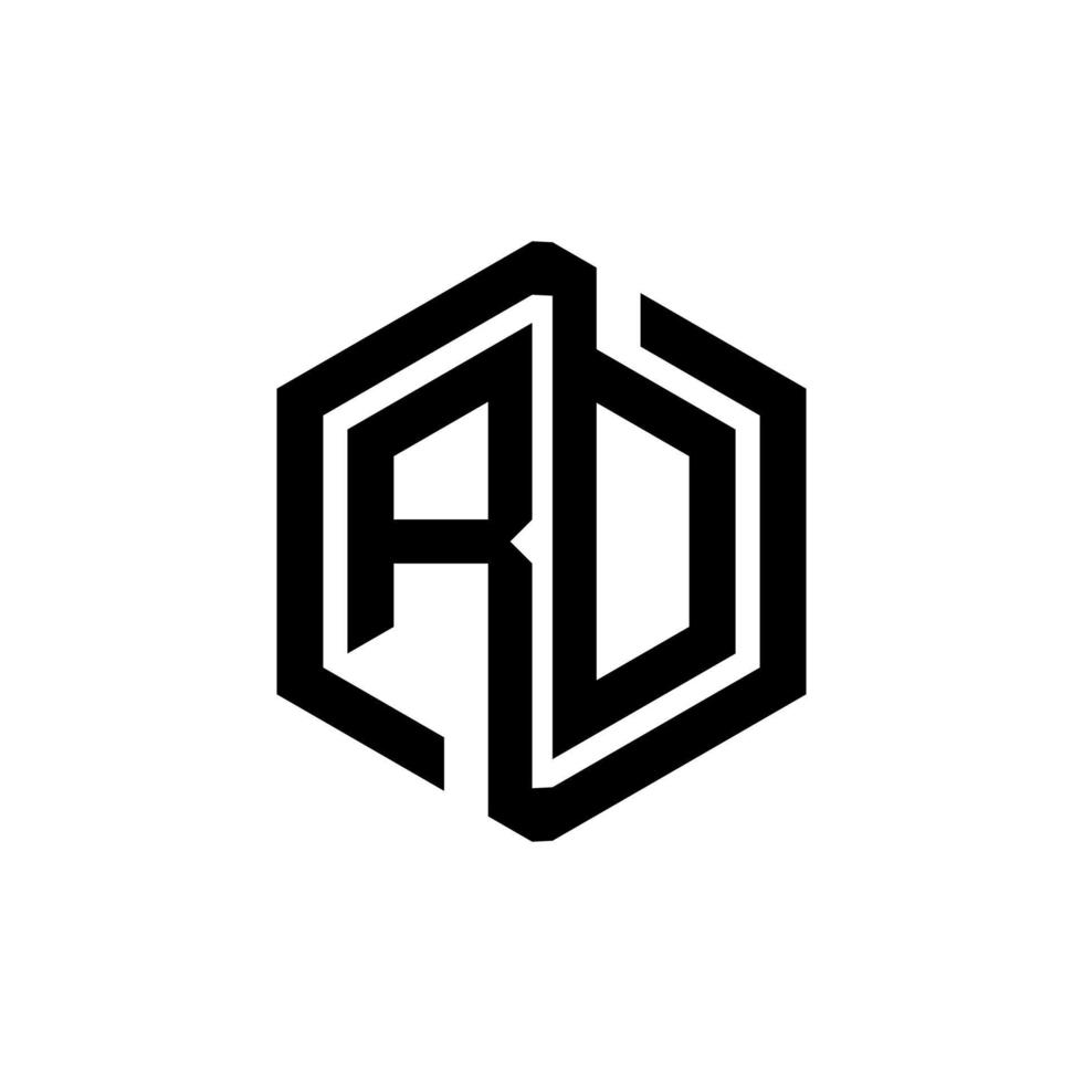 création de logo de lettre rd en illustration. logo vectoriel, dessins de calligraphie pour logo, affiche, invitation, etc. vecteur