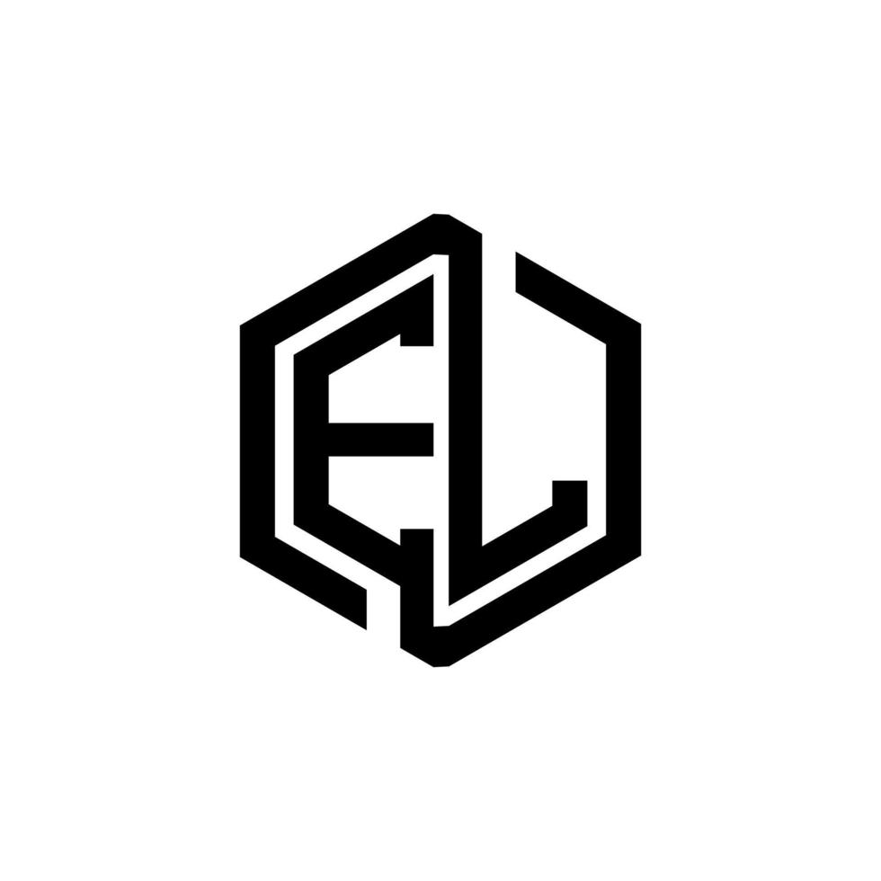 création de logo de lettre el dans l'illustration. logo vectoriel, dessins de calligraphie pour logo, affiche, invitation, etc. vecteur