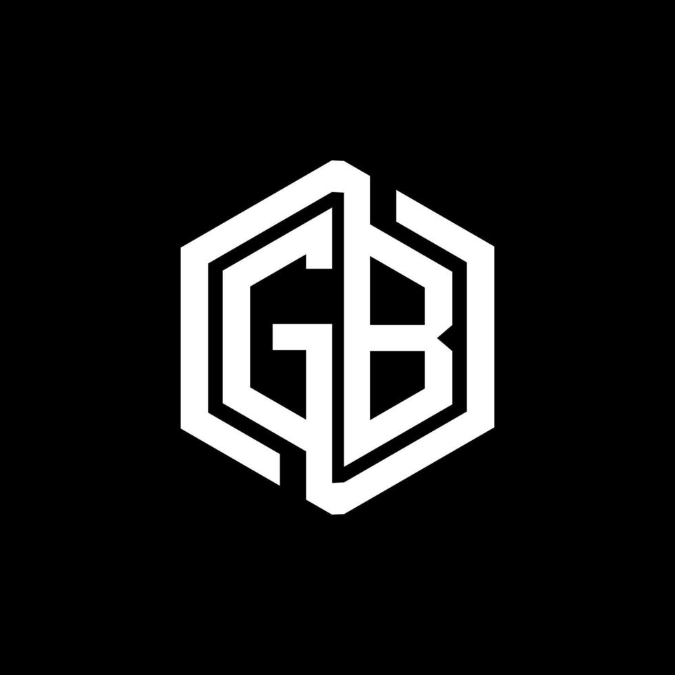 création de logo de lettre gb dans l'illustration. logo vectoriel, dessins de calligraphie pour logo, affiche, invitation, etc. vecteur