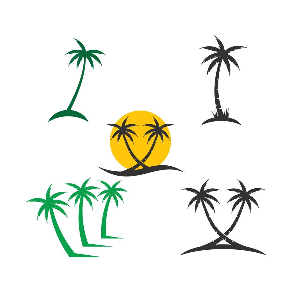 illustration d'été palmier vecteur