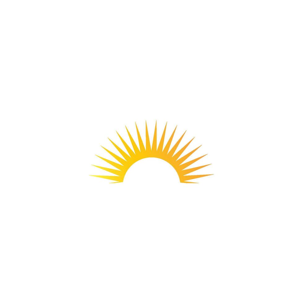 vecteur de logo de soleil