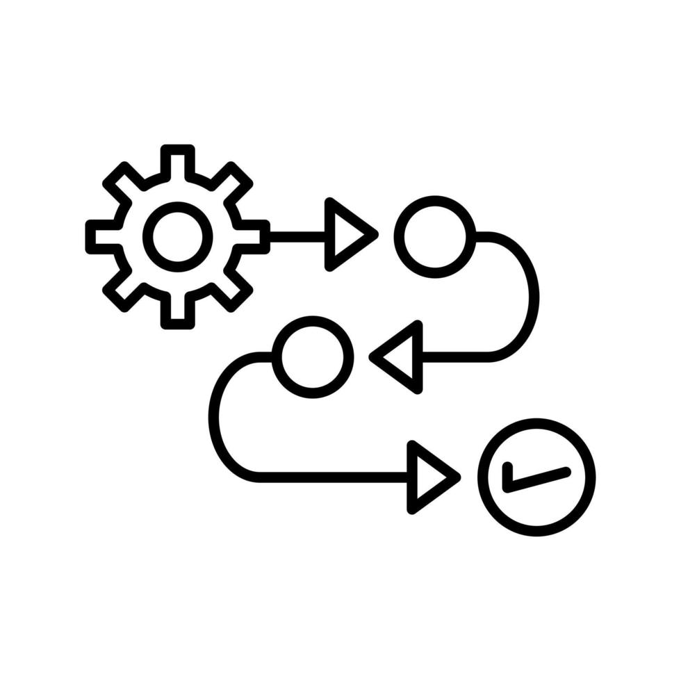 icône de vecteur de processus